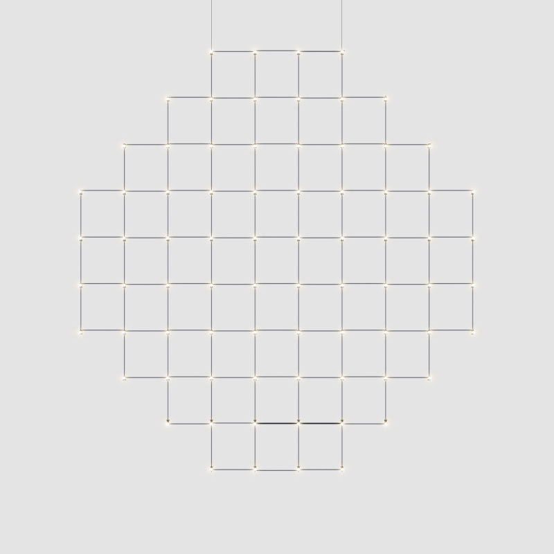 Pixel Sphere by Quasar – 35 7/16″ x 4 15/16″ Suspension, Chandelier offers quality European interior lighting design | Zaneen Design